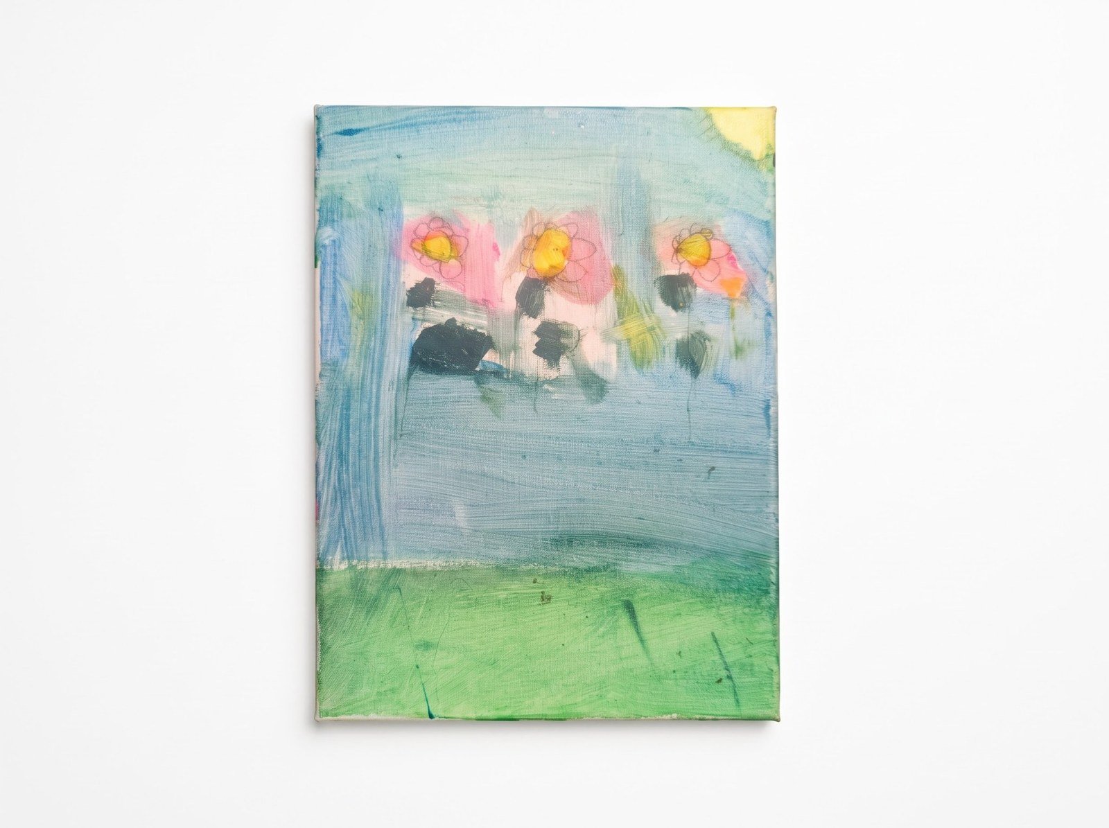 Flower painting on canvas